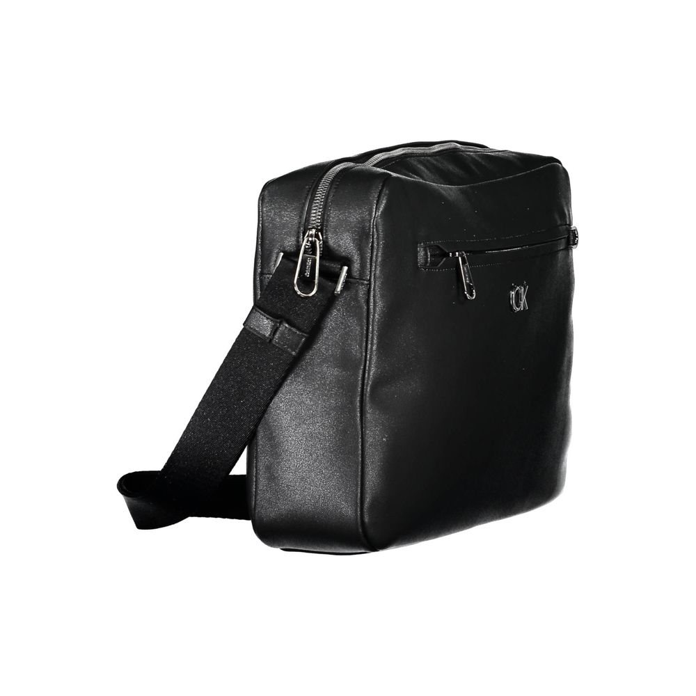 Calvin Klein Schwarze Polyester Handtasche für stilvolle Damen