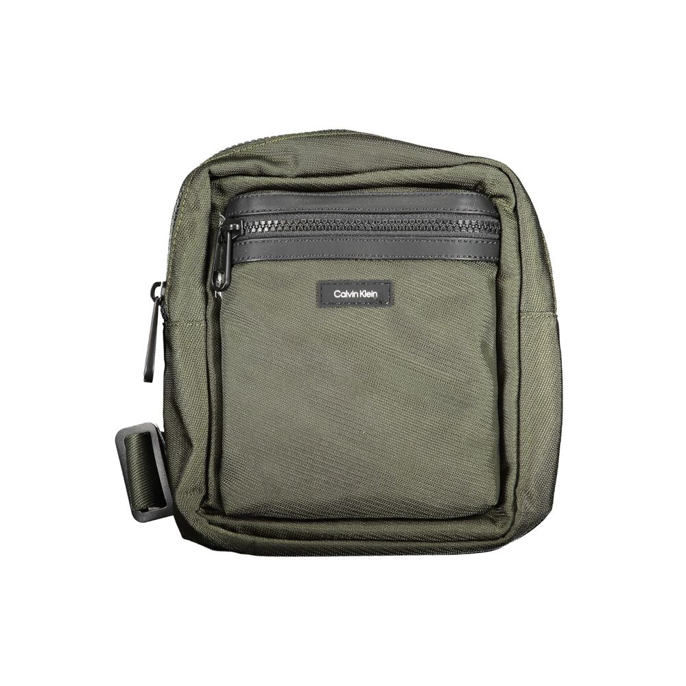 Calvin Klein Grüne Polyester-Handtasche – Eleganz trifft Nachhaltigkeit