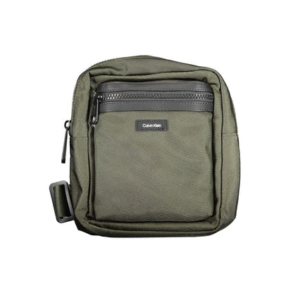 Calvin Klein Grüne Polyester-Handtasche – Eleganz trifft Nachhaltigkeit