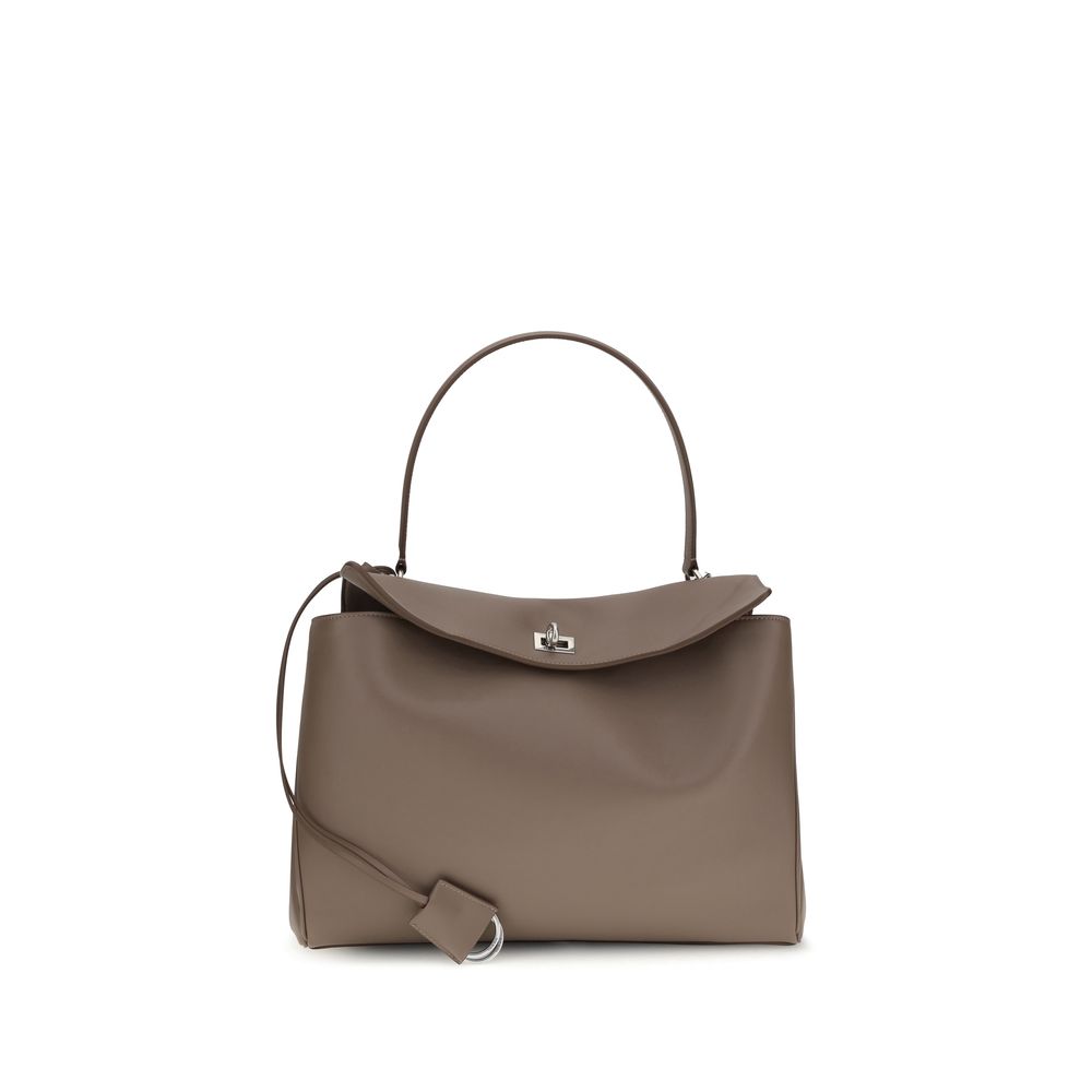 Balenciaga Graue Kalbshaut Bos Taurus Schultertasche – Elegante Designerhandtasche für Damen
