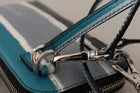 Dolce & Gabbana Blauer Leder-Crossbody-Halsriemen mit Kartenfach und Handyfach