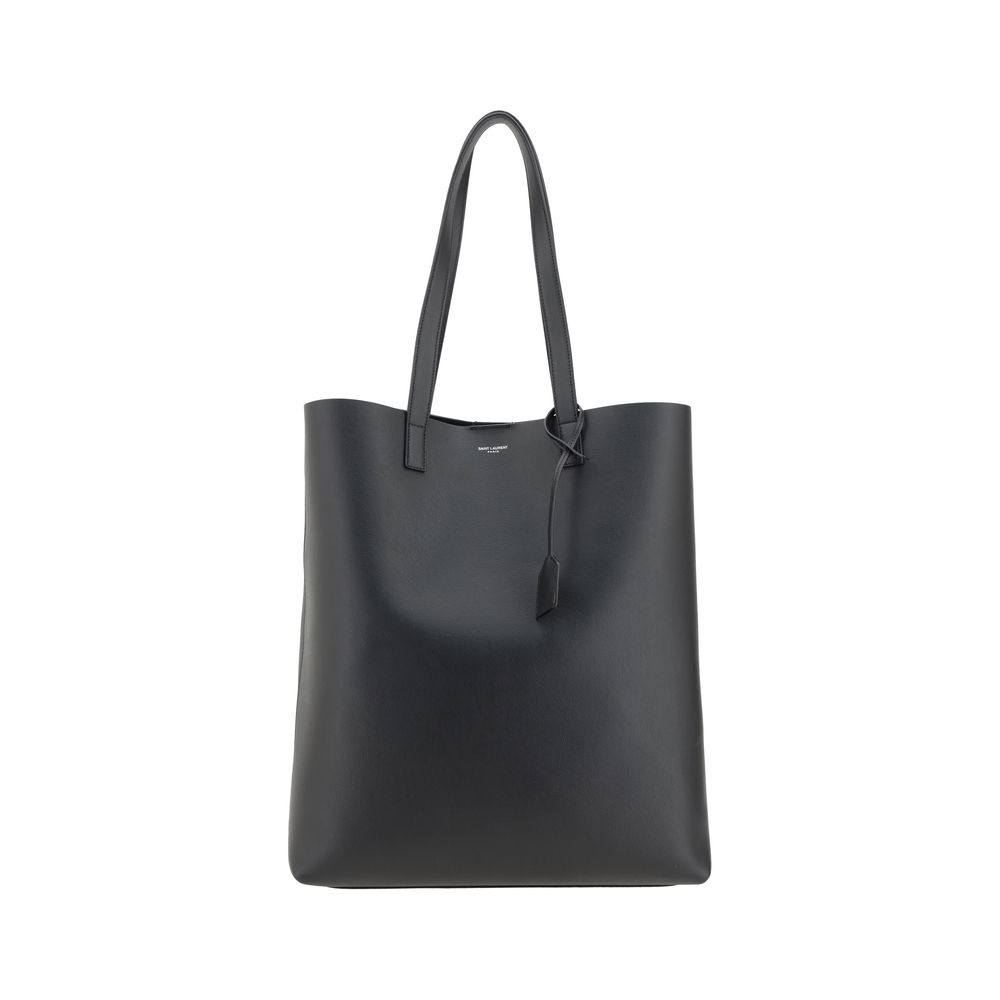 Saint Laurent Schwarze Kalbsleder Tote-Bag für Damen – Eleganz trifft Funktionalität