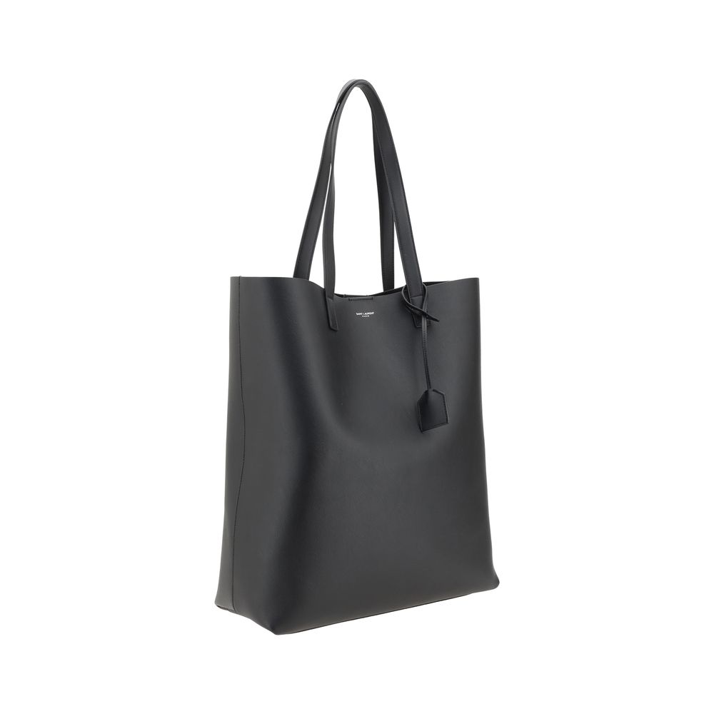 Saint Laurent Schwarze Kalbsleder Tote-Bag für Damen – Eleganz trifft Funktionalität
