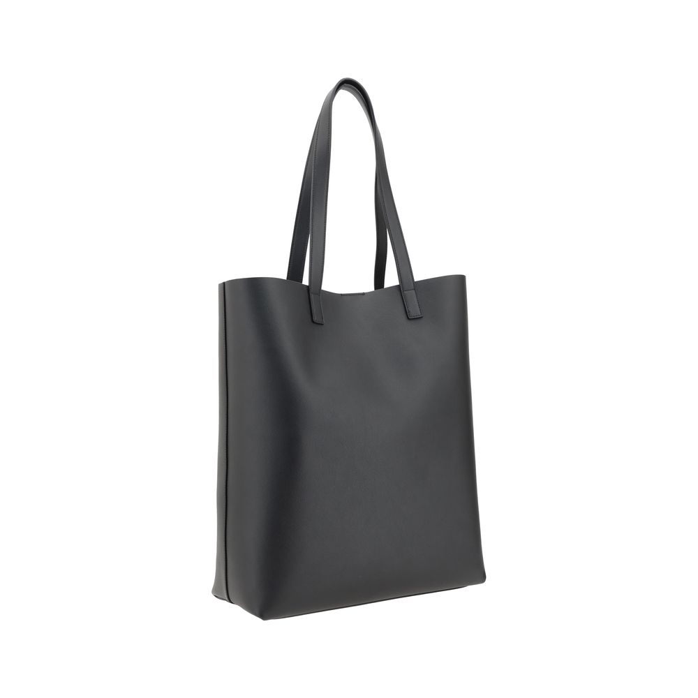 Saint Laurent Schwarze Kalbsleder Tote-Bag für Damen – Eleganz trifft Funktionalität
