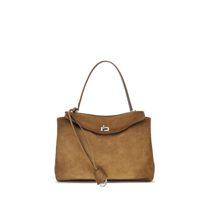 Balenciaga Medium Rodeo Bag aus braunem Kalbsleder