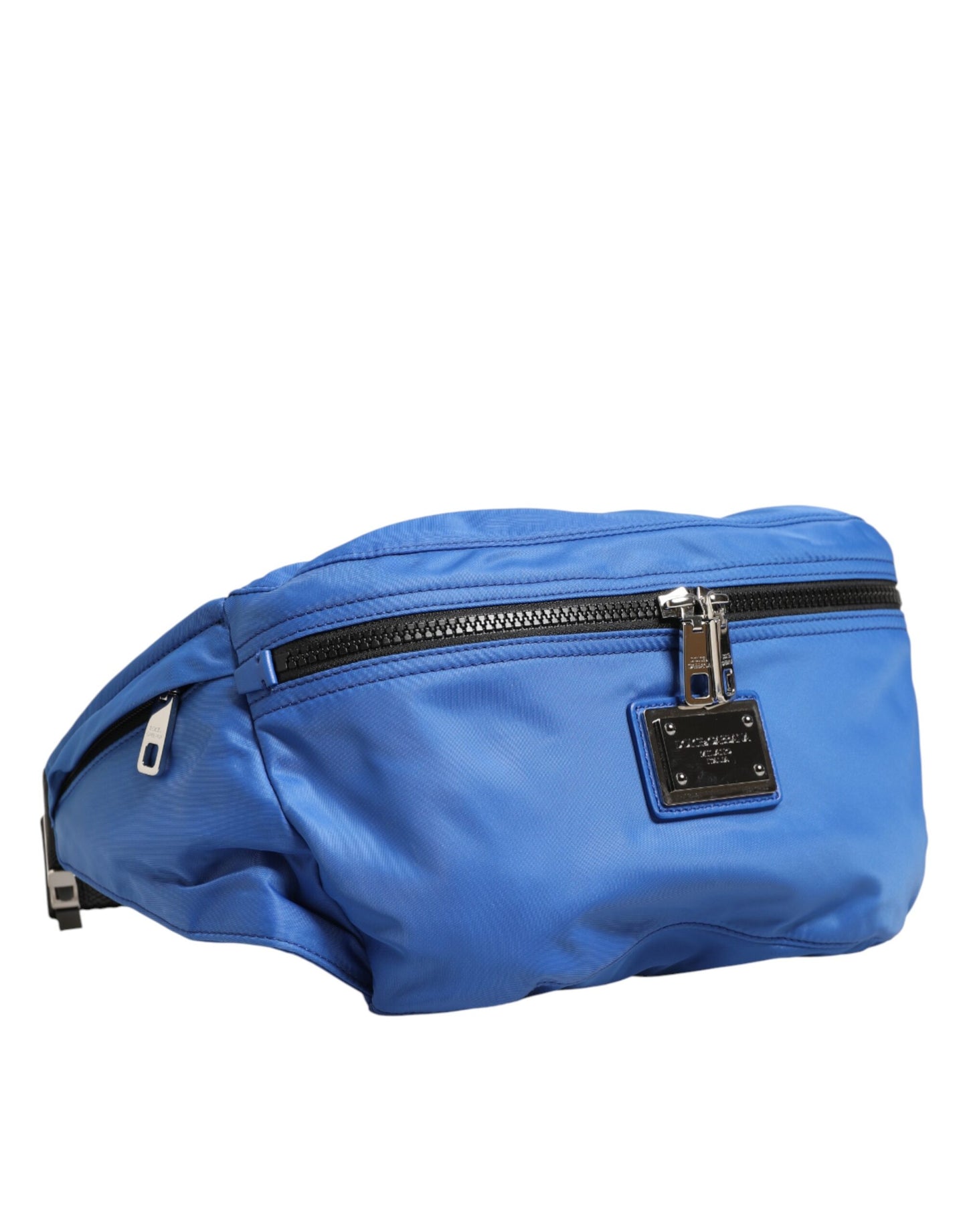 Dolce & Gabbana Blauer Nylon-Taillen-Gürteltasche für Herren - Elegante Borse Bag
