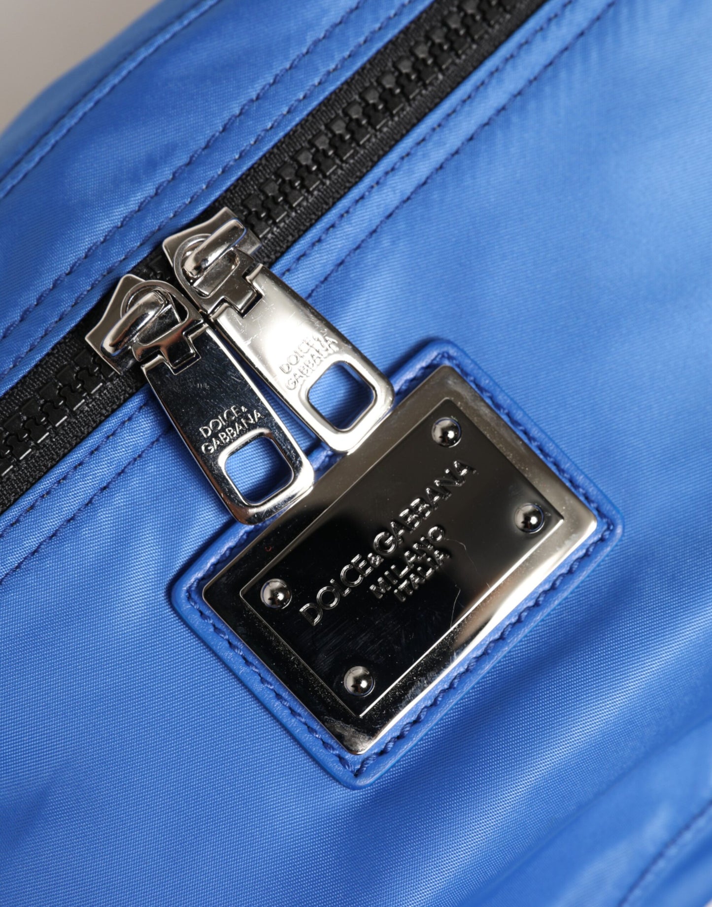 Dolce & Gabbana Blauer Nylon-Taillen-Gürteltasche für Herren - Elegante Borse Bag