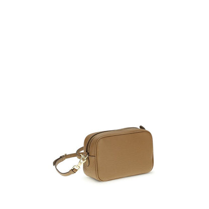 Prada Beigefarbene Kalbshaut Bos Taurus Mini Schultertasche – Eleganz für Jeden Tag