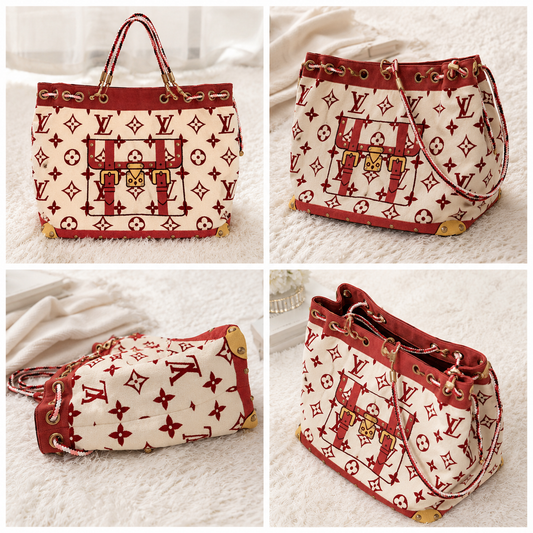 Louis Vuitton Monogram Eponge Cabas Shopper Fuchsia