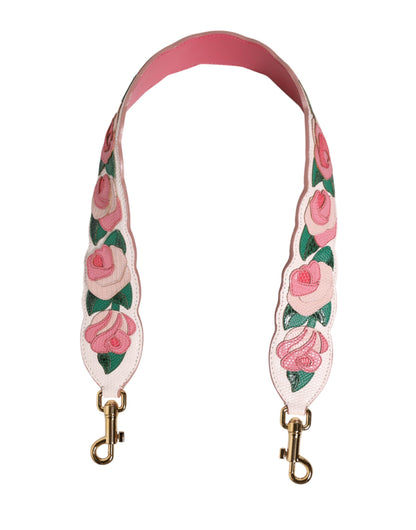 Dolce & Gabbana Florale Kalbsleder Schultergurt für Damenhandtaschen
