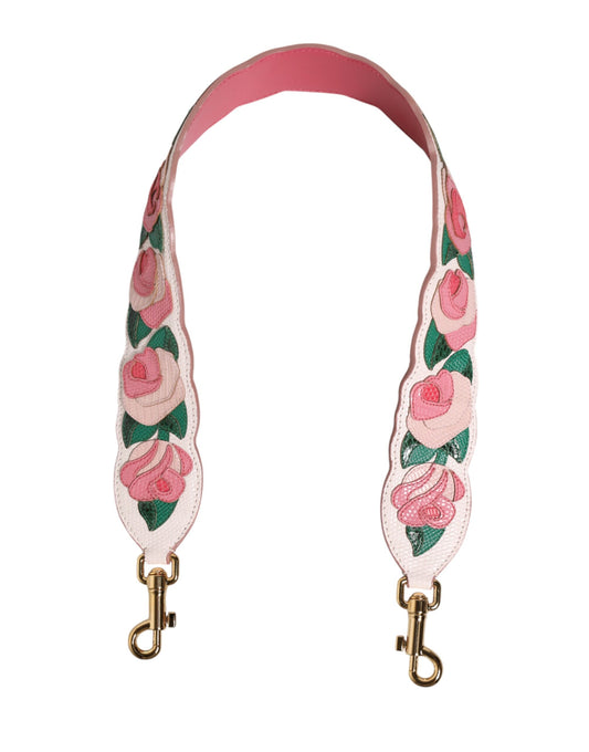 Dolce & Gabbana Florale Kalbsleder Schultergurt für Damenhandtaschen