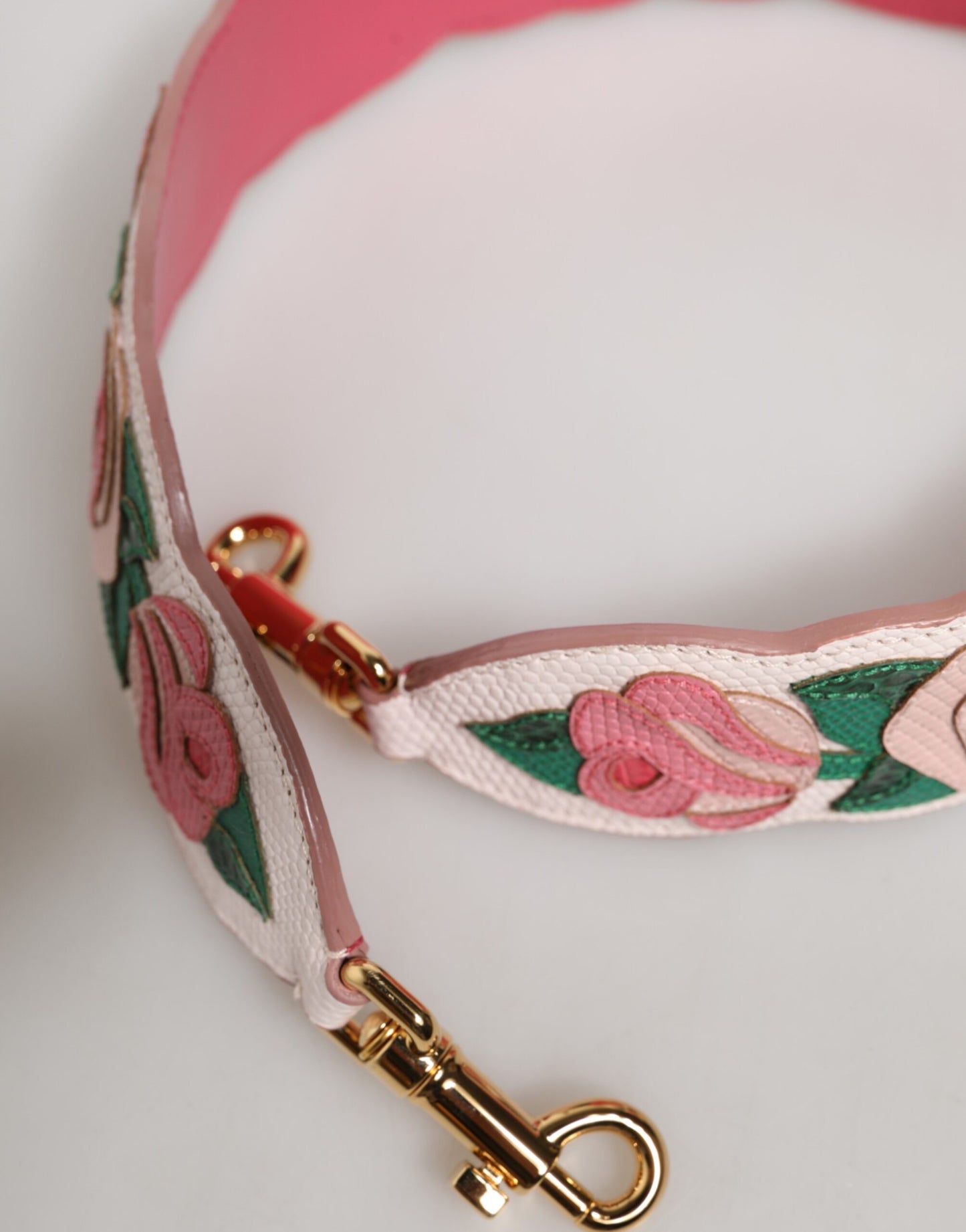 Dolce & Gabbana Florale Kalbsleder Schultergurt für Damenhandtaschen