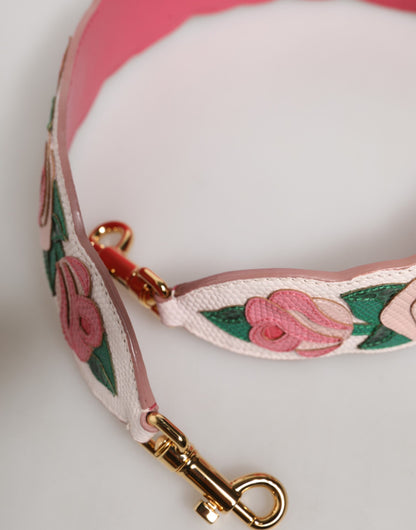Dolce & Gabbana Florale Kalbsleder Schultergurt für Damenhandtaschen