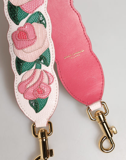 Dolce & Gabbana Florale Kalbsleder Schultergurt für Damenhandtaschen