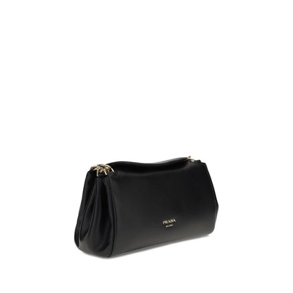 Prada Schwarze Schultertasche aus Lammleder - Eleganz und Stil vereint