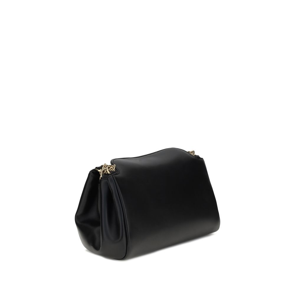 Prada Schwarze Schultertasche aus Lammleder - Eleganz und Stil vereint