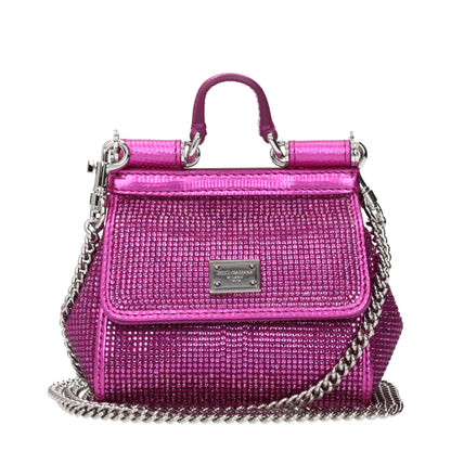 Dolce & Gabbana Fuchsia Satin-Handtasche - Eleganz Pur