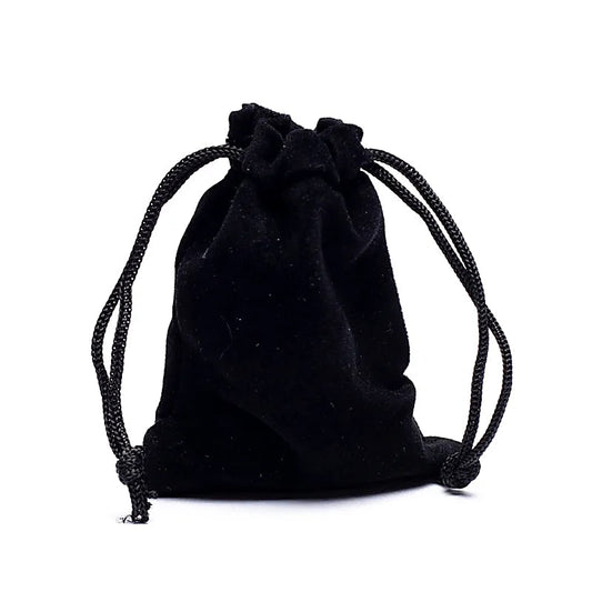 Handgefertigte Velvet gift bag black