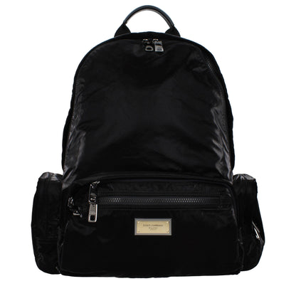 Dolce & Gabbana Schwarzer Rucksack aus Nylon