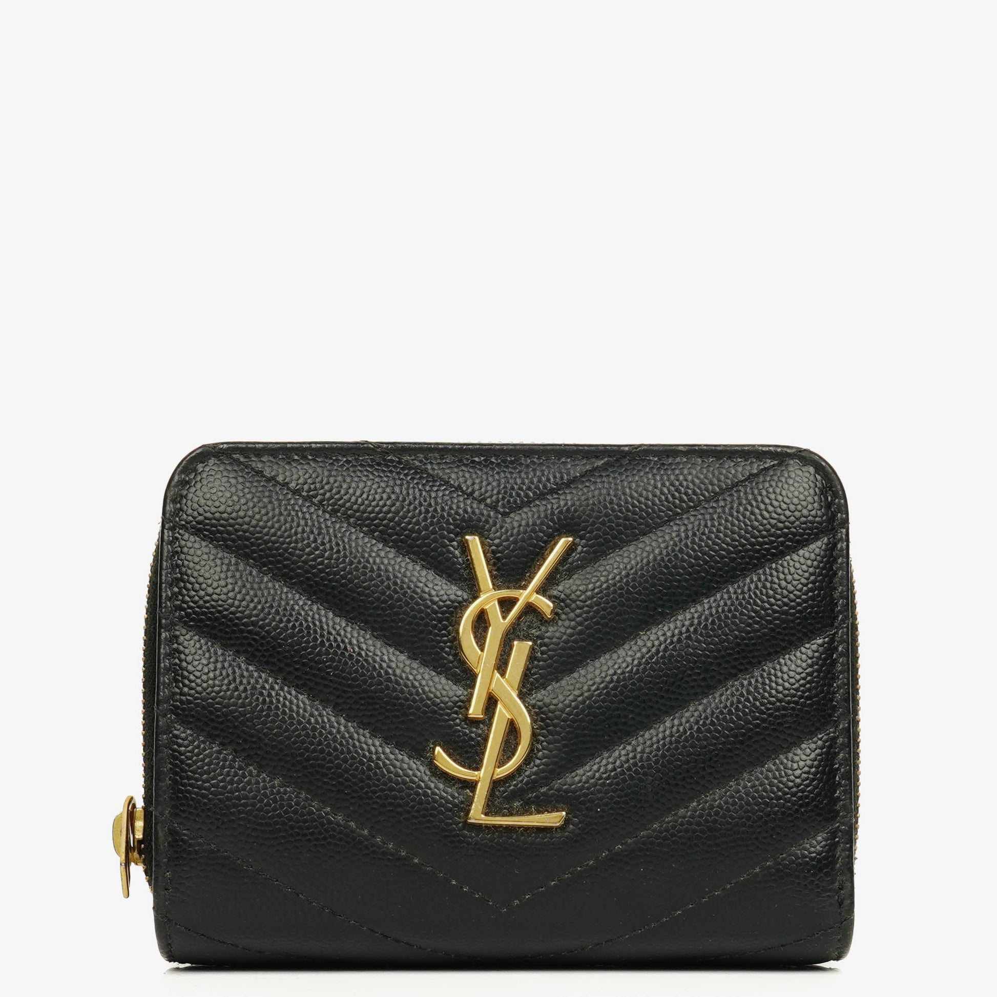 Yves Saint Laurent Cassandre Matelassé Leder-Portemonnaie