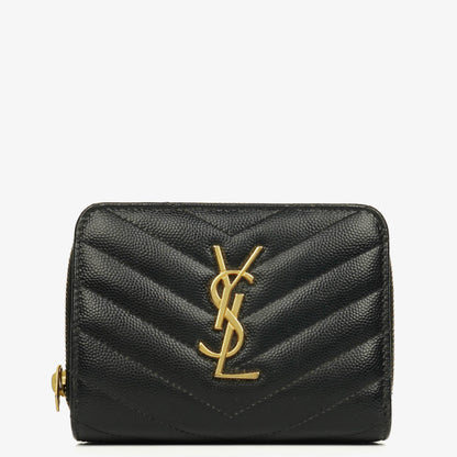 Yves Saint Laurent Cassandre Matelassé Leder-Portemonnaie