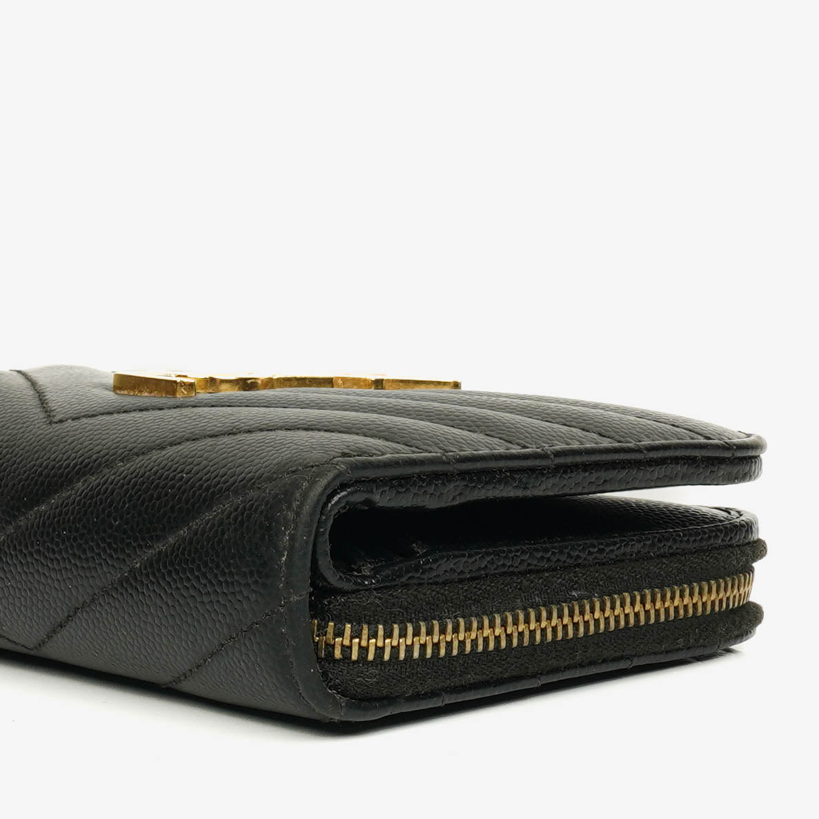 Yves Saint Laurent Cassandre Matelassé Leder-Portemonnaie
