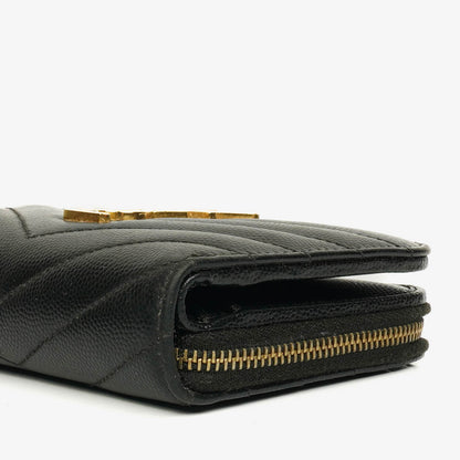 Yves Saint Laurent Cassandre Matelassé Leder-Portemonnaie