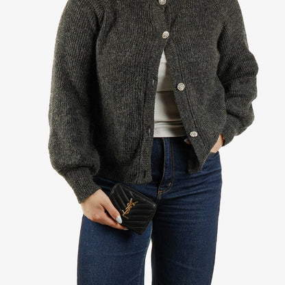 Yves Saint Laurent Cassandre Matelassé Leder-Portemonnaie