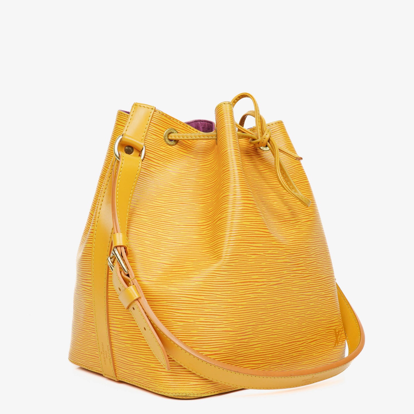 Louis Vuitton Petit Noe Schultertasche aus gelbem Epi Leder