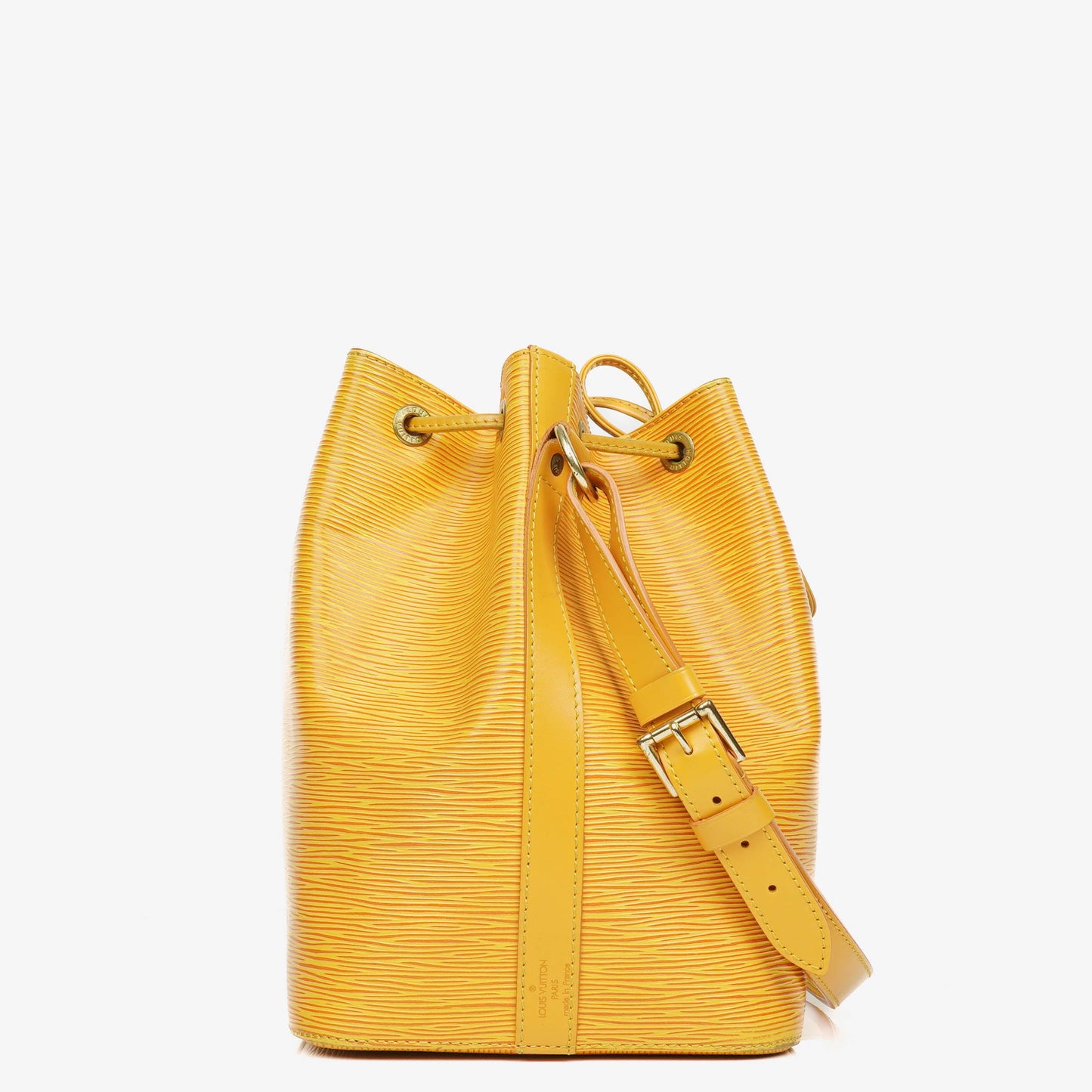 Louis Vuitton Petit Noe Schultertasche aus gelbem Epi Leder
