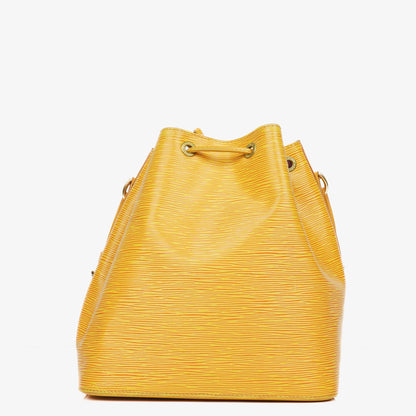 Louis Vuitton Petit Noe Schultertasche aus gelbem Epi Leder