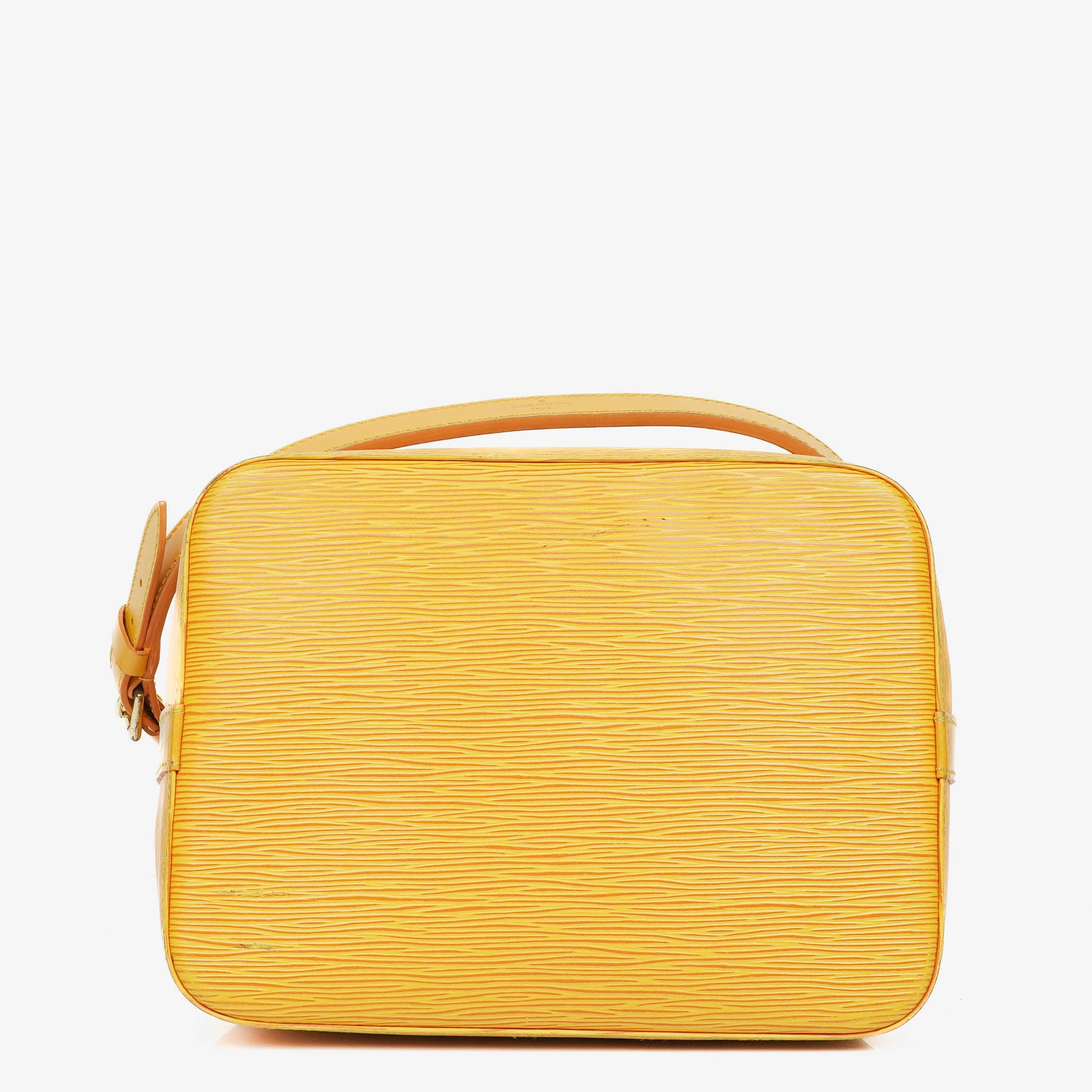 Louis Vuitton Petit Noe Schultertasche aus gelbem Epi Leder