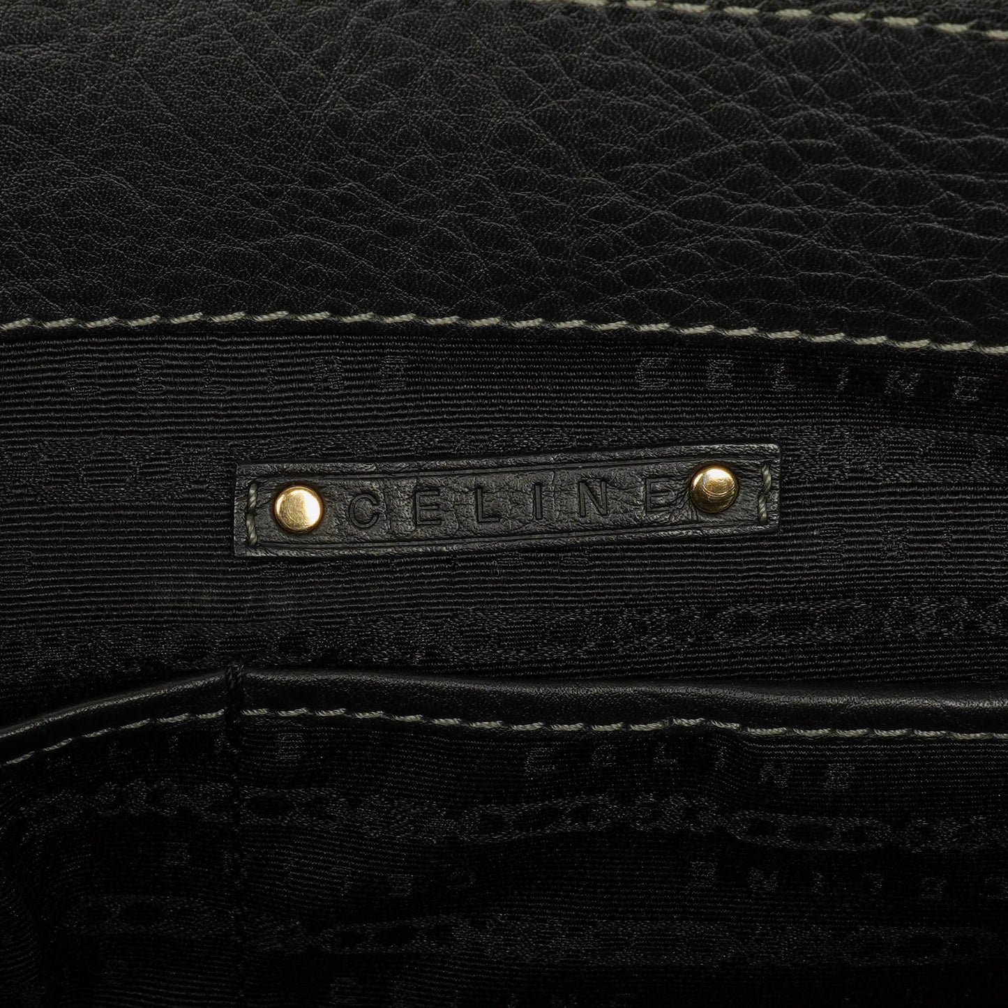 CELINE Boogie Bag aus genarbtem Leder
