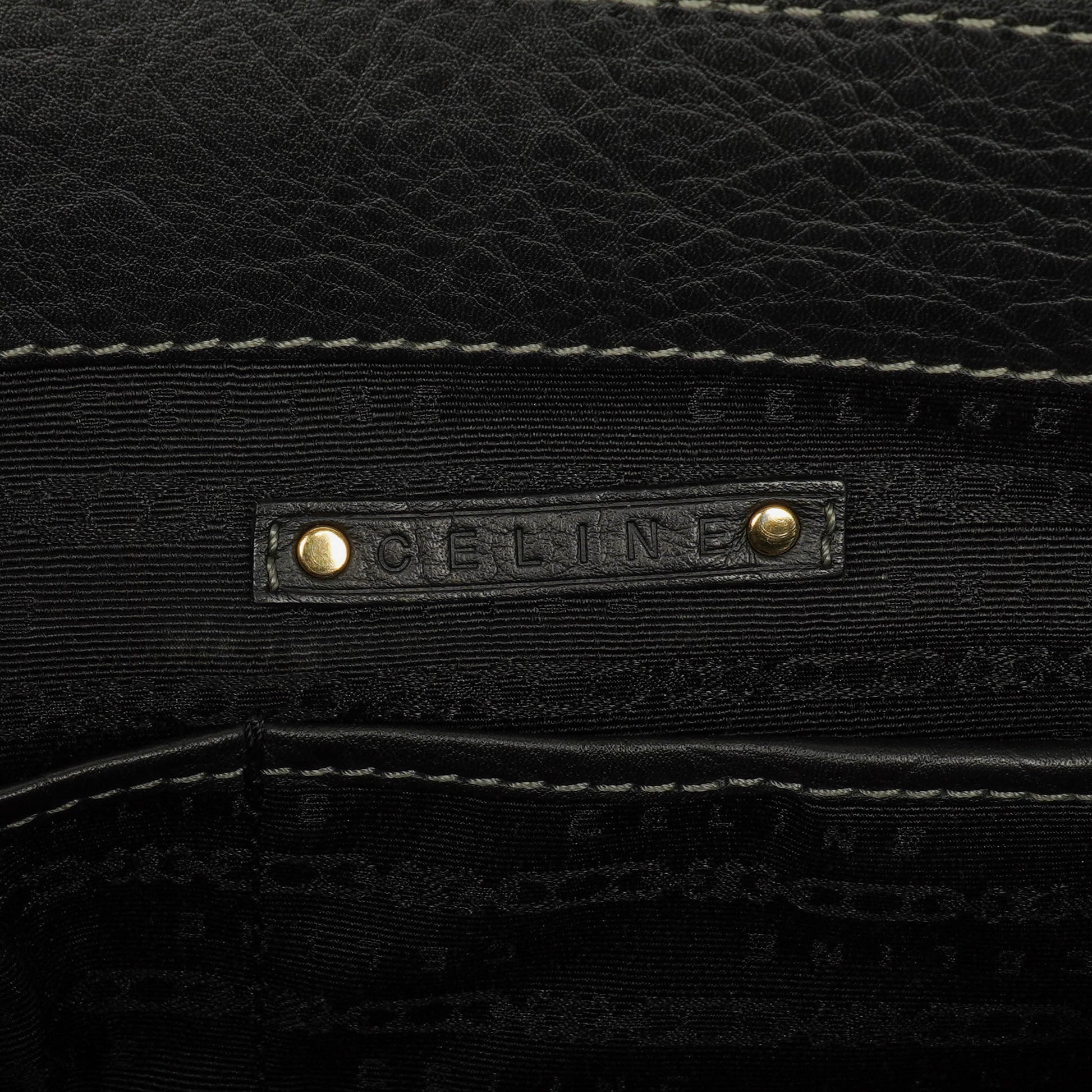 CELINE Boogie Bag aus genarbtem Leder