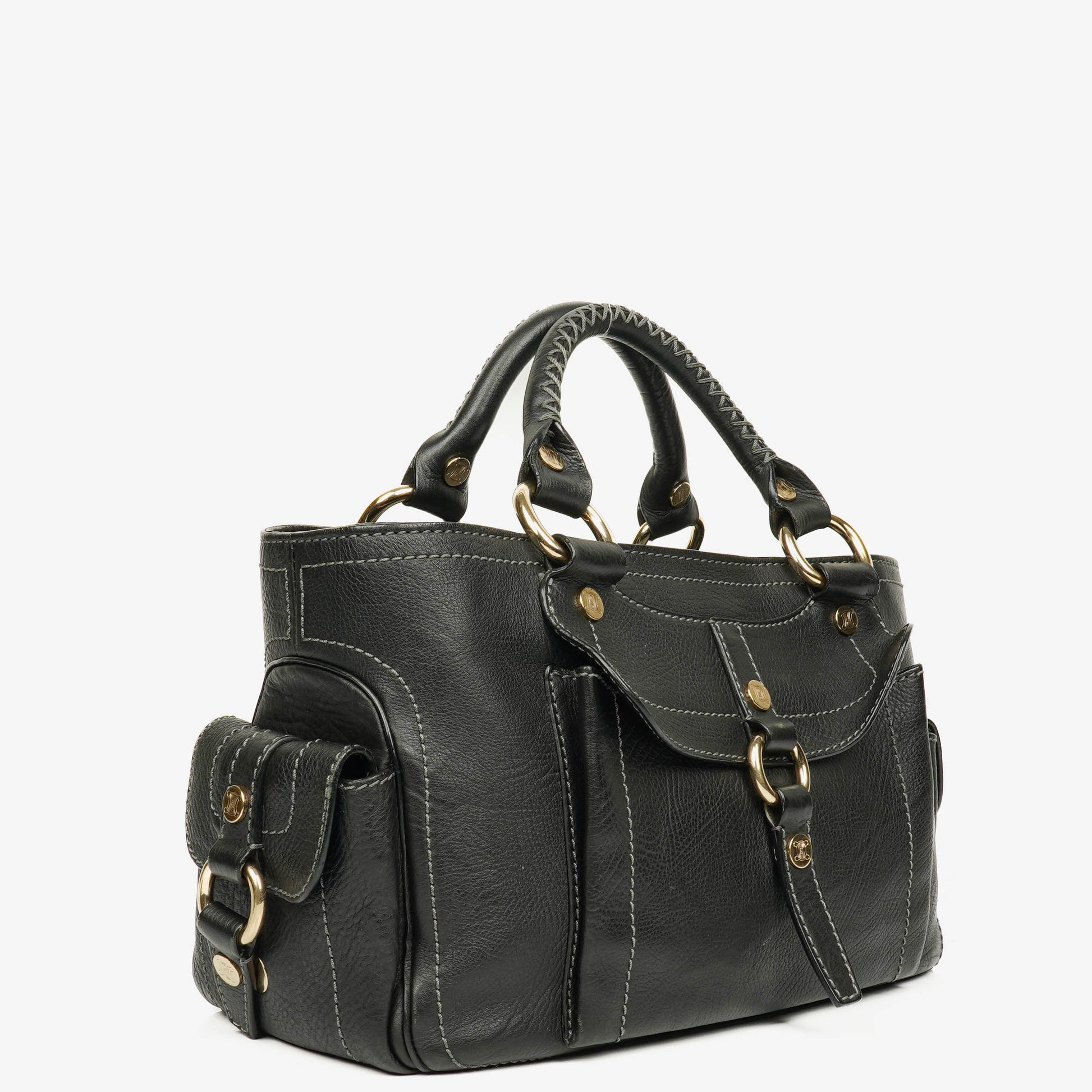 CELINE Boogie Bag aus genarbtem Leder