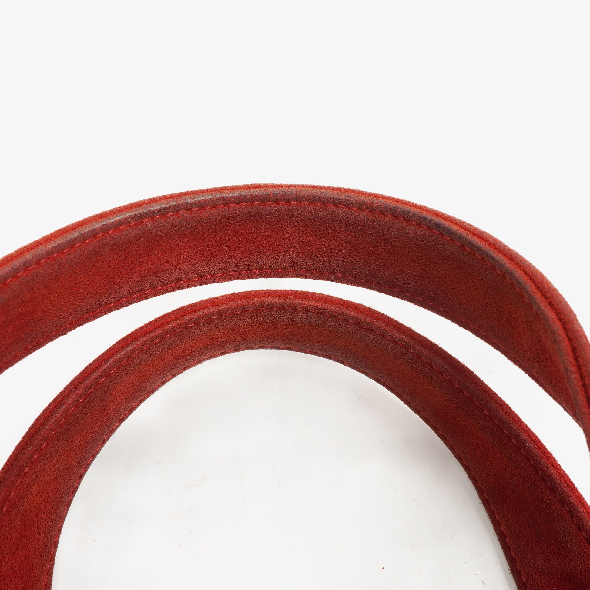 Chanel rote Handtasche aus Wildleder und Lammfell