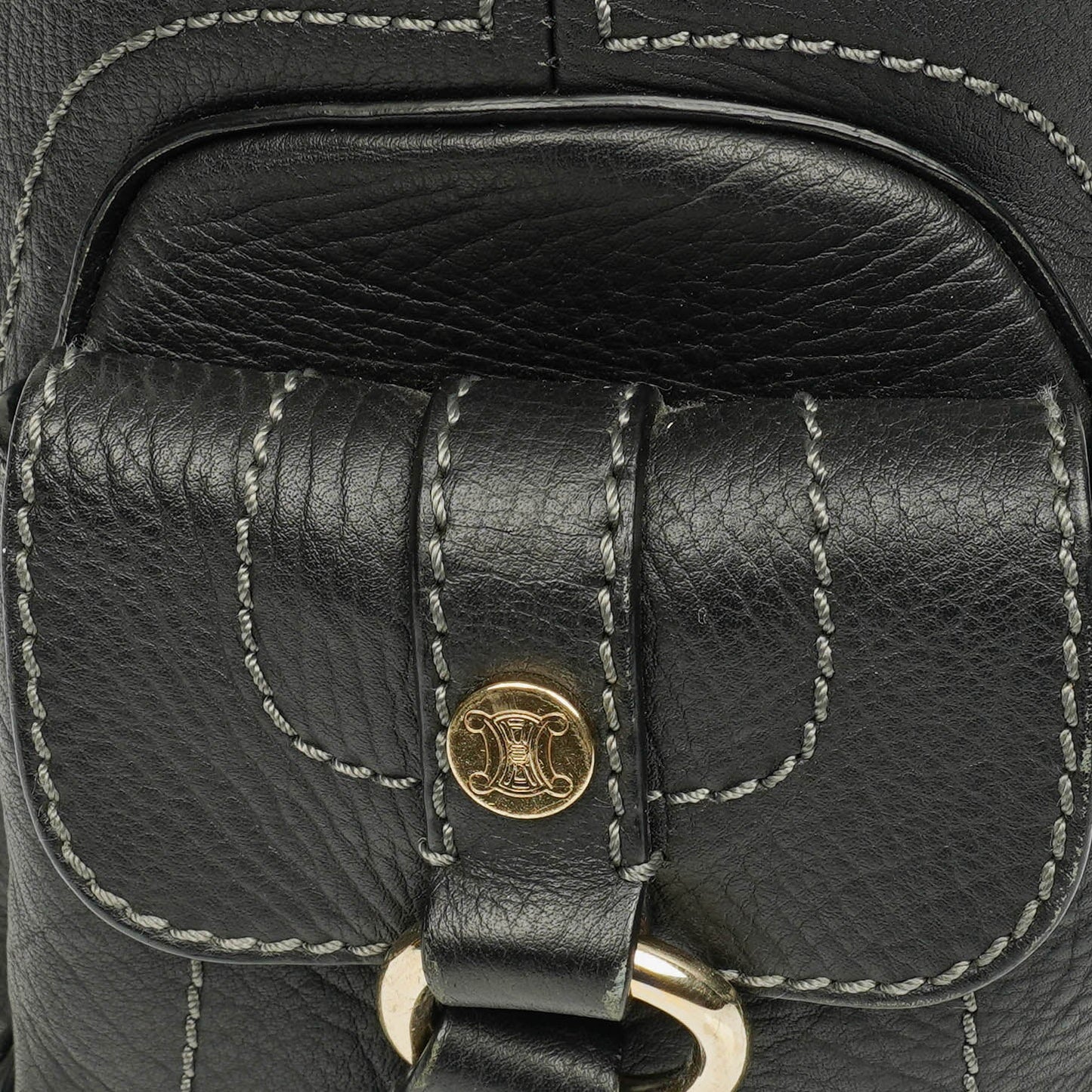 CELINE Boogie Bag aus genarbtem Leder