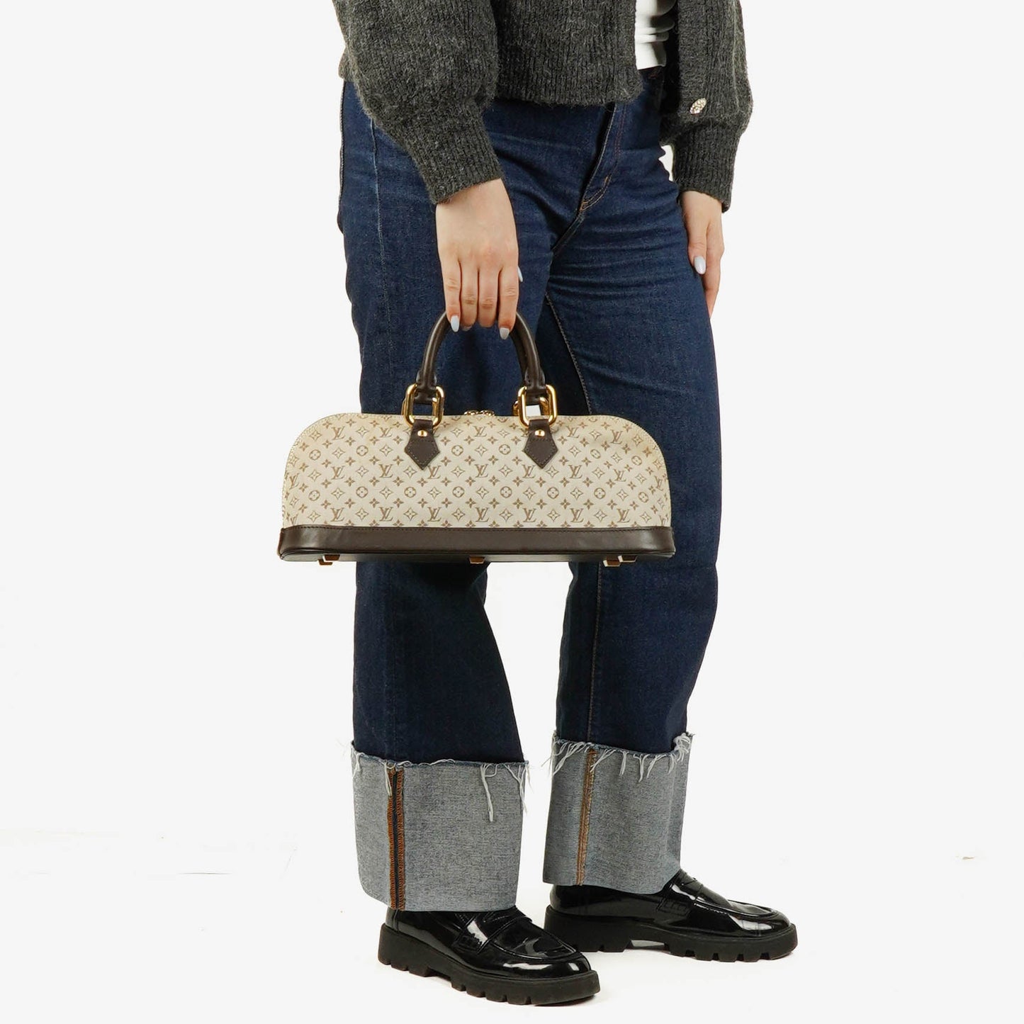 Louis Vuitton Alma Long Handtasche aus Monogram Mini Lin