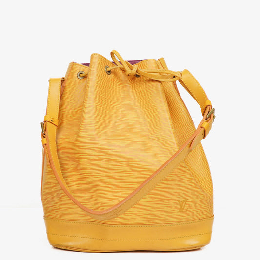 Louis Vuitton Noe Grande GM Schultertasche aus gelbem Epi Leder
