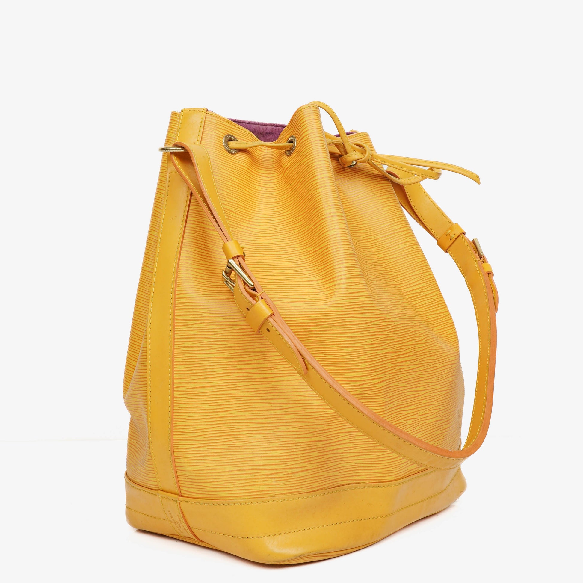 Louis Vuitton Noe Grande GM Schultertasche aus gelbem Epi Leder