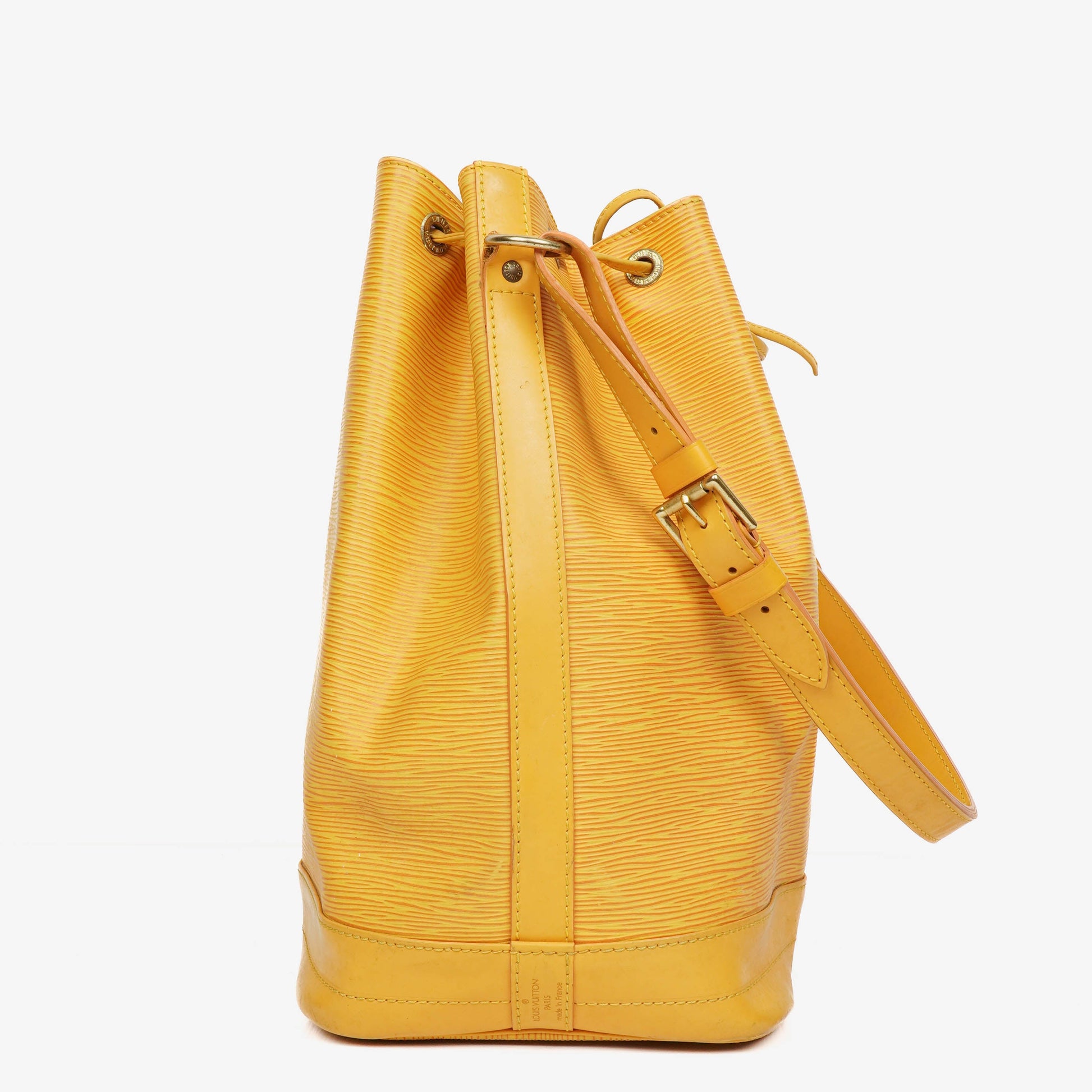 Louis Vuitton Noe Grande GM Schultertasche aus gelbem Epi Leder