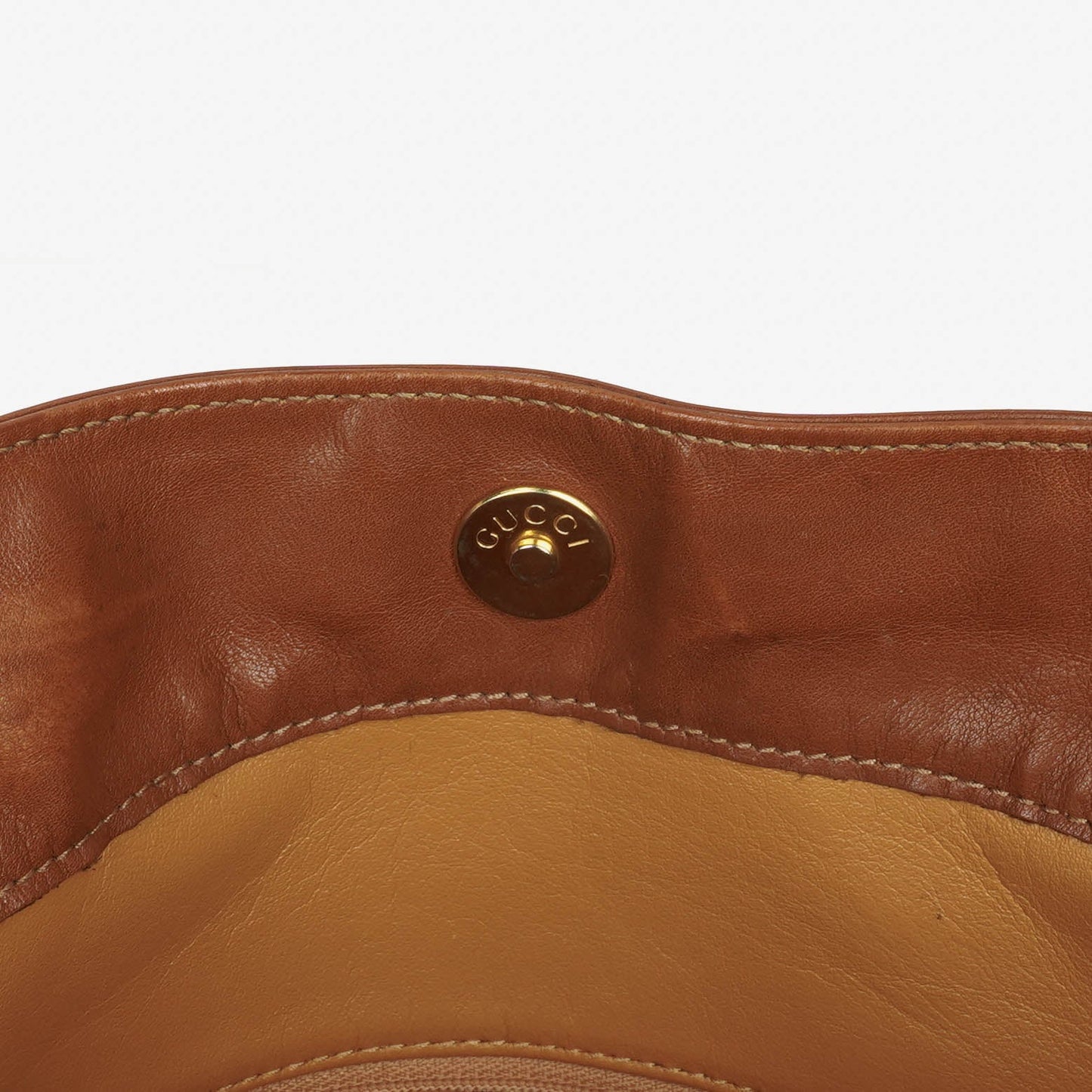 Gucci Bamboo Top Handle Hobo Bag aus braunem Leder