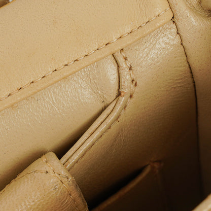 Chanel Classic Single Flap Tasche aus gestepptem Lammleder in Neutral Beige mit 24K vergoldeter Hardware