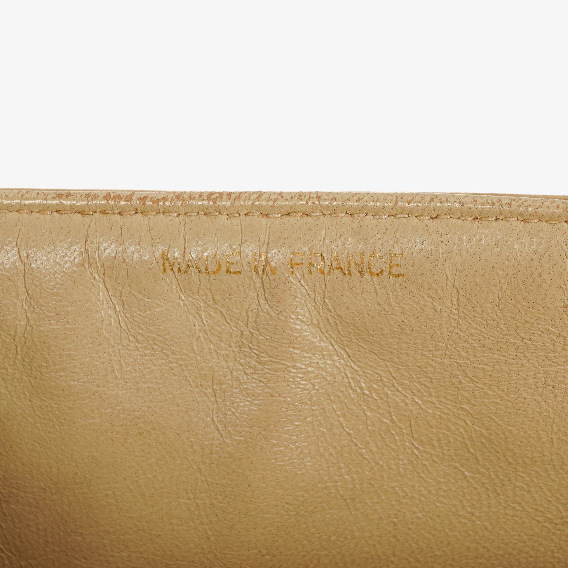 Chanel Classic Single Flap Tasche aus gestepptem Lammleder in Neutral Beige mit 24K vergoldeter Hardware