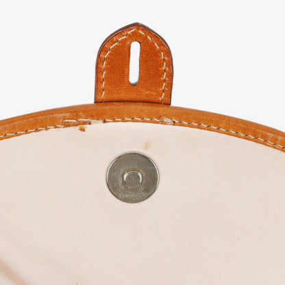 Christian Dior Romantique Trotter Monogramm Tasche aus beschichtetem Canvas in Tan