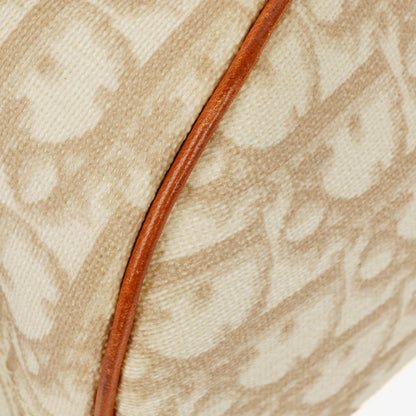 Christian Dior Romantique Trotter Monogramm Tasche aus beschichtetem Canvas in Tan