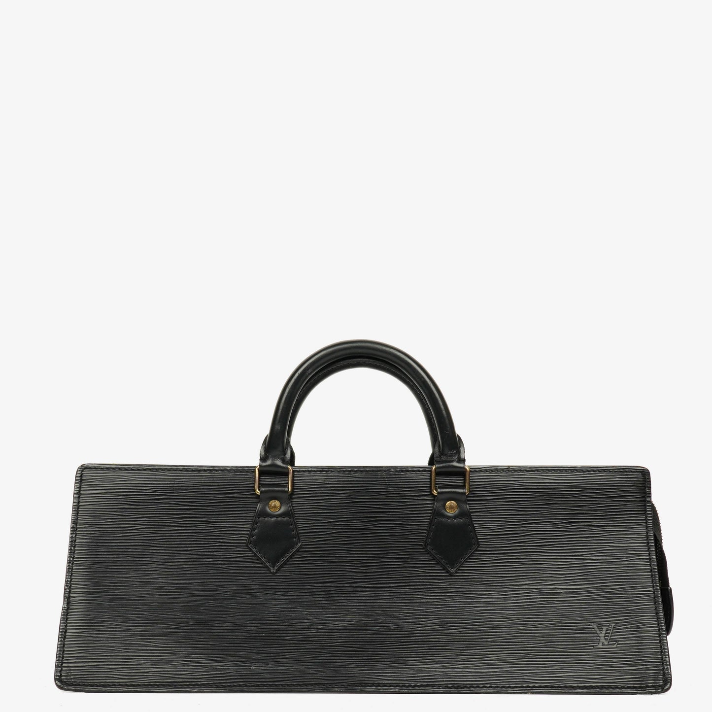 Louis Vuitton Sac Triangle Tasche aus schwarzem Epi Leder