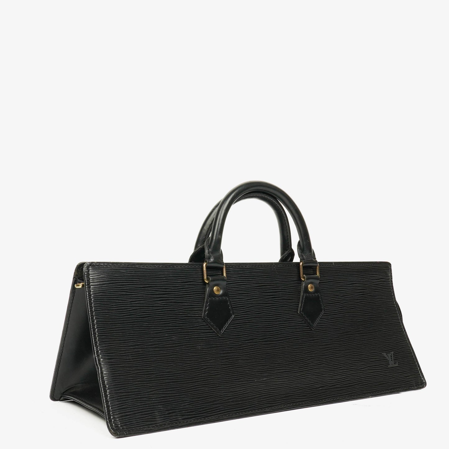 Louis Vuitton Sac Triangle Tasche aus schwarzem Epi Leder