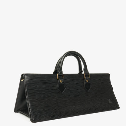 Louis Vuitton Sac Triangle Tasche aus schwarzem Epi Leder