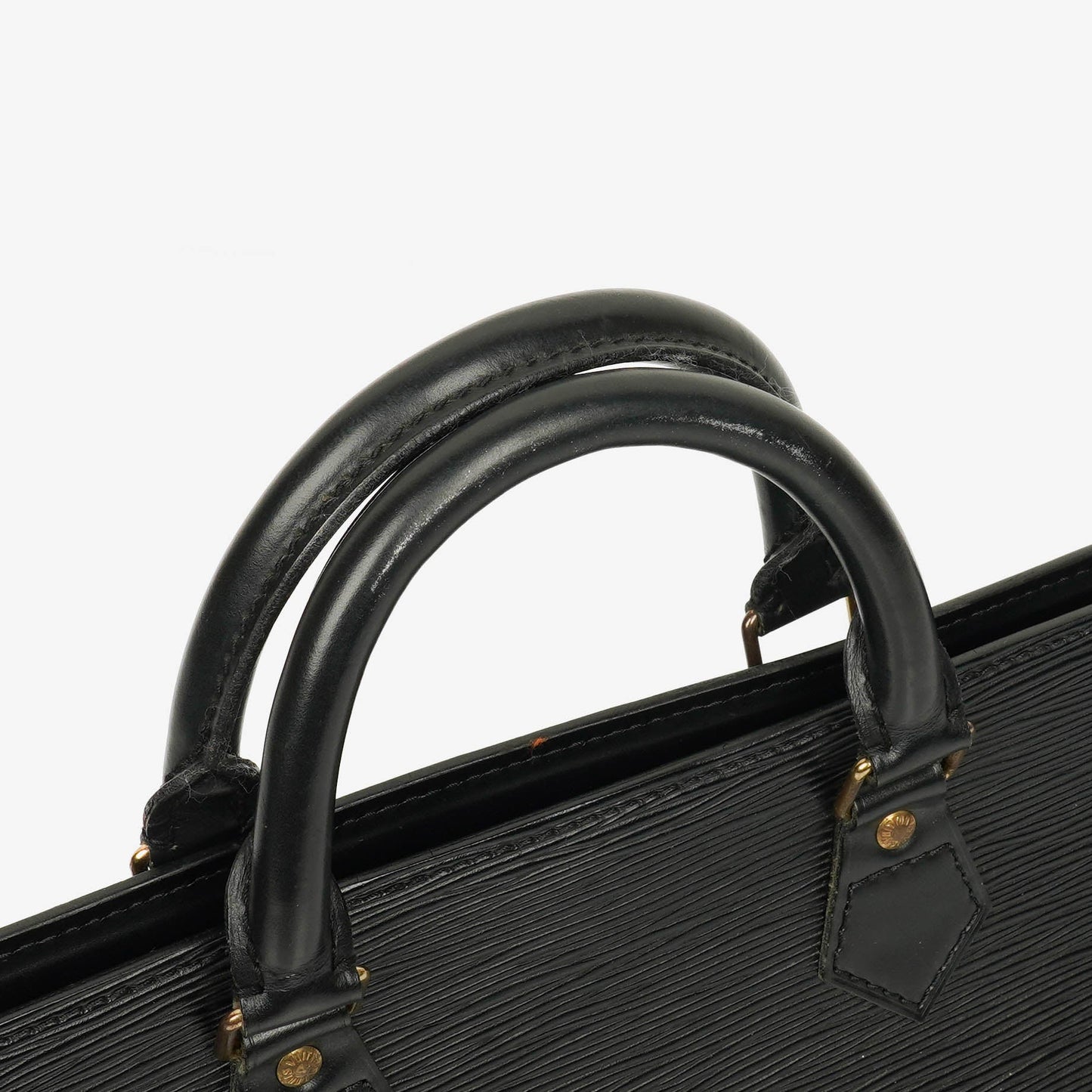 Louis Vuitton Sac Triangle Tasche aus schwarzem Epi Leder
